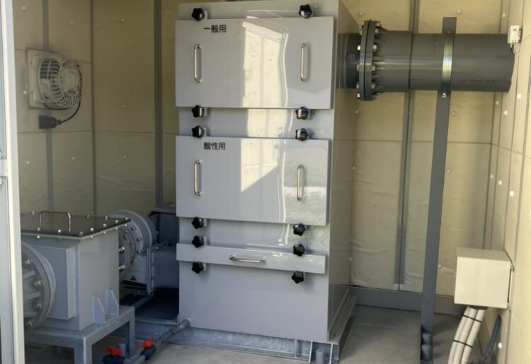 防災食育センター新築工事の内除害施設設備工事　 実績ページに写真利用